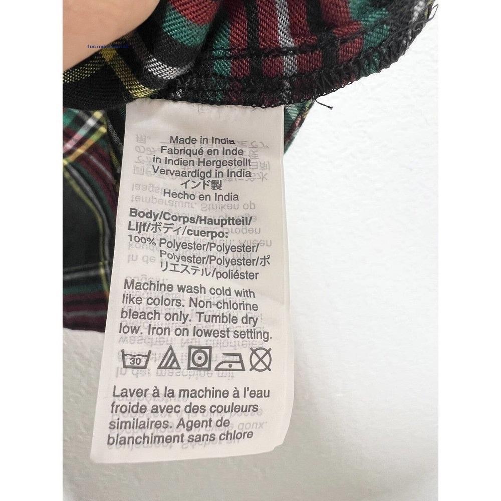 J. Crew Toddler Girl Size 5 Tartan Plaid Nightgown Sleep Dress Flannel Holiday